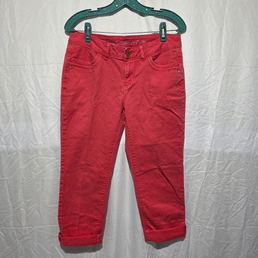 Simply Vera Vera Wang Coral Pink Cropped Cuffed Pants Womens Size 10 Capris